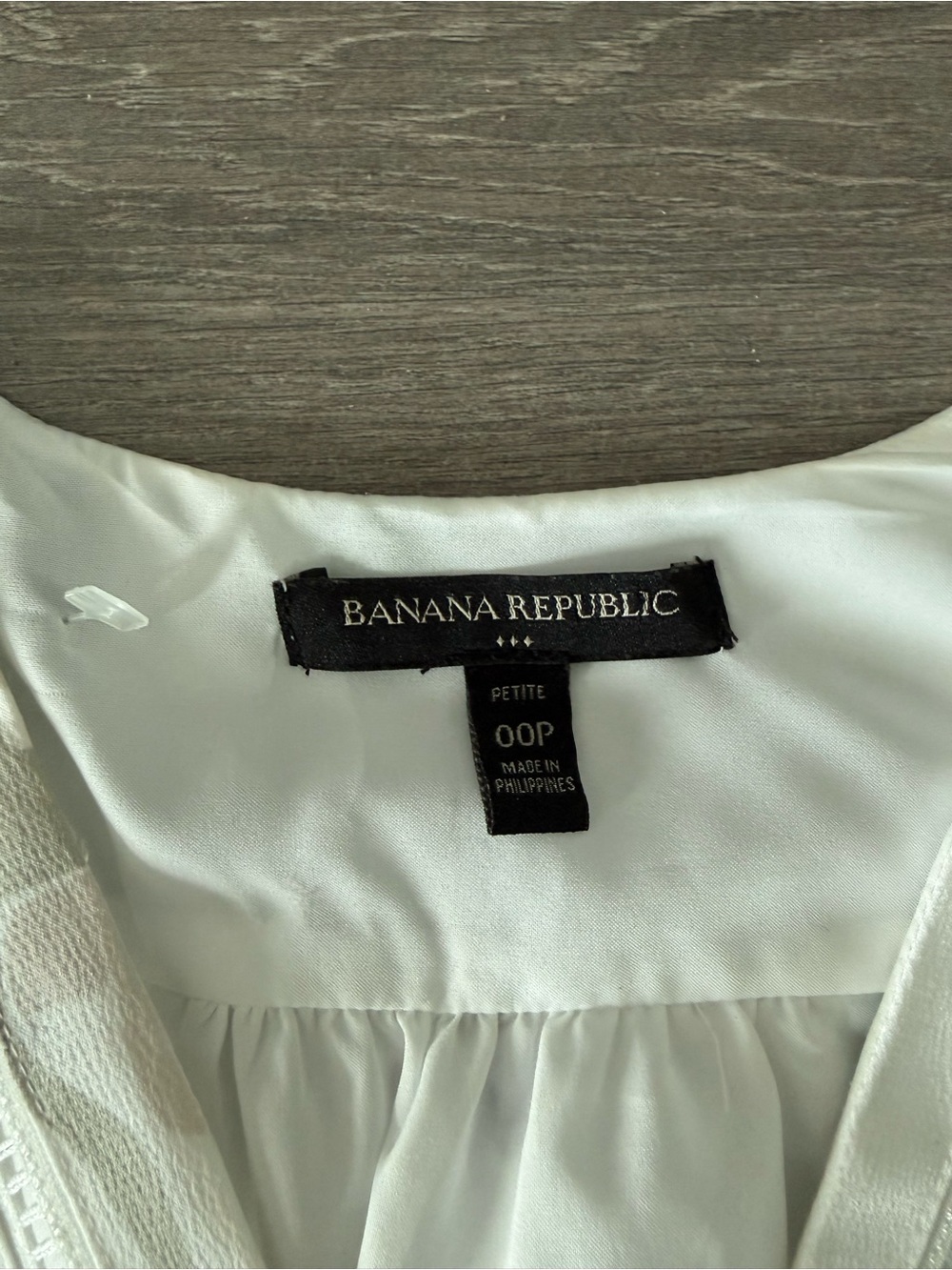 Banana republic White Floral Fit-and-Flare Dress wedding reception party 00 XXS - Picture 3 of 5